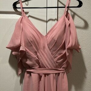 JJ house Blush Bridesmaid dress size 8